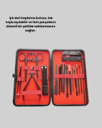 Kompakt ve Şık Tasarımlı 17 Parça Bakım Seti - Görsel 3