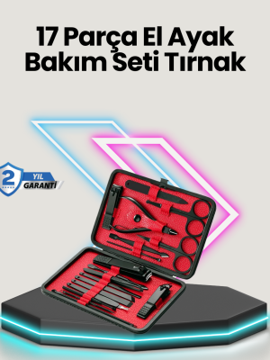 Profesyonel Paslanmaz Çelik Manikür & Pedikür Seti