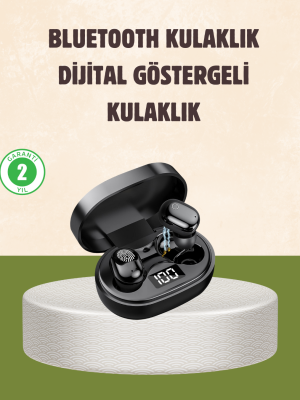 LED Ekranlı Şarjlı Kablosuz Kulak İçi Kulaklık