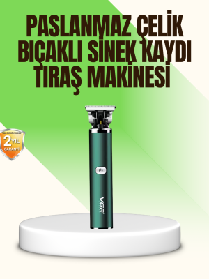 Koyu Yeşil Profesyonel Metal Gövdeli Saç Kesme Makinesi