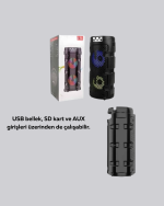 Bluetooth 5.0 Destekli Yüksek Ses Kaliteli Hoparlör - Görsel 2