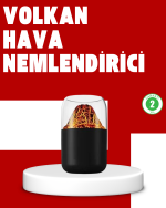 Volkanik Tasarımlı LED Işıklı Ultrasonik Nemlendirici