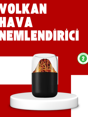 Volkanik Tasarımlı LED Işıklı Ultrasonik Nemlendirici