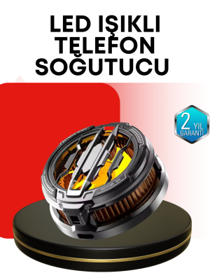 RGB Işıklı Sessiz Fanlı Telefon Soğutucu
