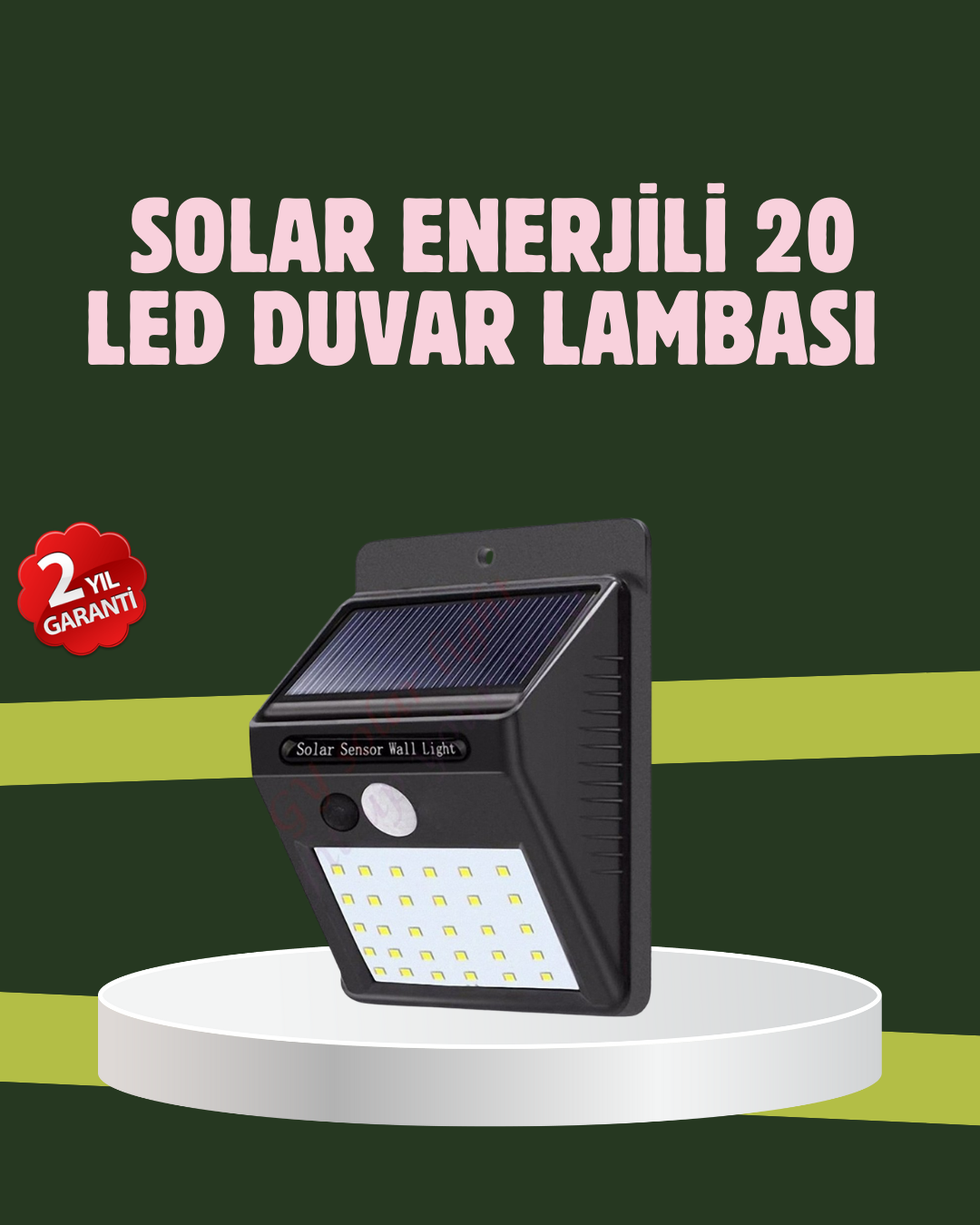 1210083_6-9.png Kablo Gerektirmeyen Solar LED Bahçe ve Veranda Işığı - Görsel 1