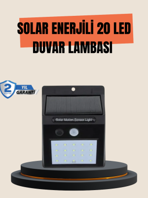 4 Modlu Solar LED Bahçe ve Garaj Lambası