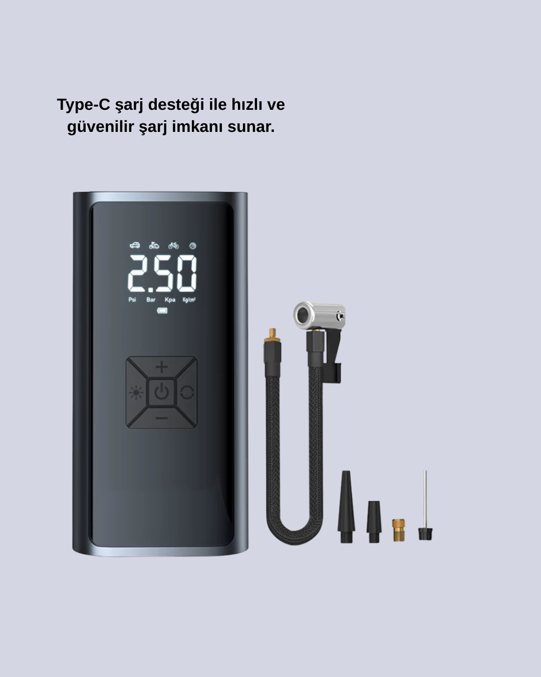 1210103_10-6.png Kablosuz Kullanımlı Dijital Kontrollü Taşınabilir Şişirme Cihazı - Görsel 5