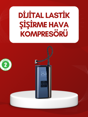 12V Uyumlu Çok İşlevli Akıllı Araç Lastik Pompası