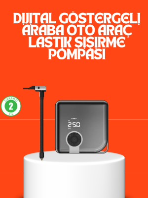 150 PSI Yüksek Basınç Kapasiteli Kablosuz Lastik Pompası