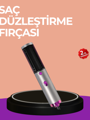 Hacim Veren ve Saç Elektriklenmesini Önleyen Sıcak Hava Fırçası