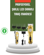 Güçlü Motorlu LCD Ekranlı Şarjlı Tıraş ve Şekillendirme Makinesi