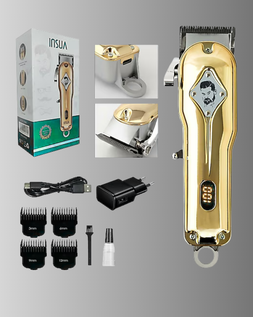 1210138_20.png 1800 mAh Bataryalı Uzun Kullanım Süreli Şarjlı Tıraş Makinesi - Görsel 5