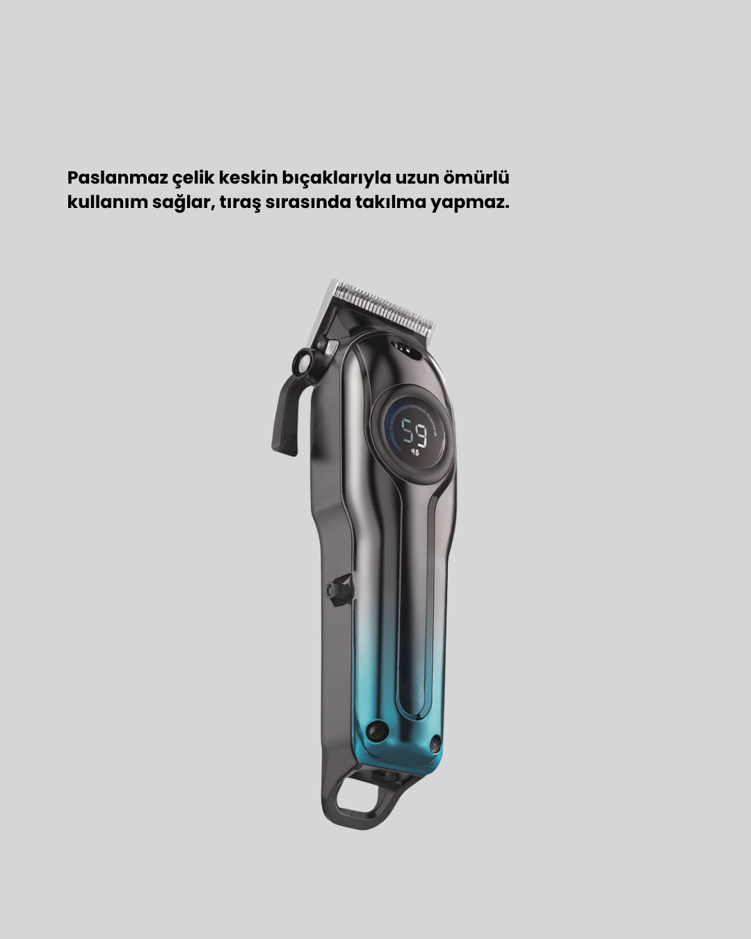 1210144_7-2.png USB Type-C Şarjlı Kablosuz/Kablolu Erkek Tıraş Makinesi - Görsel 2