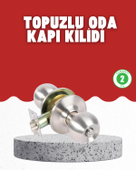 Estetik Güvenli Topuzlu Kapı Kilidi