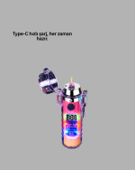 Kamp ve Outdoor İçin Çok Amaçlı Çakarlı Elektronik Çakmak - Görsel 4