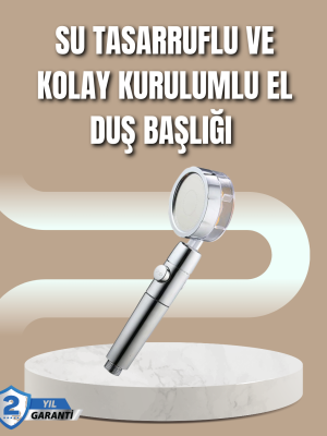 360° Ayarlanabilir Çok Fonksiyonlu Duş Başlığı