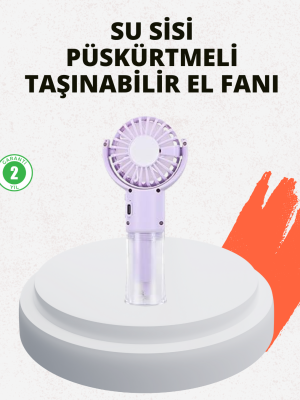Sessiz Çalışan Şarjlı Su Buharlı Portatif Vantilatör