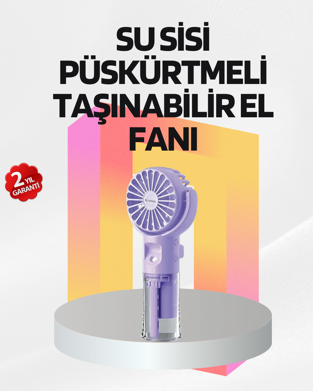 1210175_1-174.png Şarjlı Su Buharlı El Vantilatörü – Taşınabilir Serinletici Fan - Görsel 1