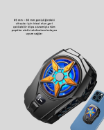 Dijital Göstergeli Evrensel Telefon Soğutma Fanı - Görsel 3