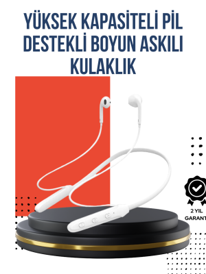 Uzun Süre Dayanıklı Manyetik Başlıklı Bluetooth Kulaklık