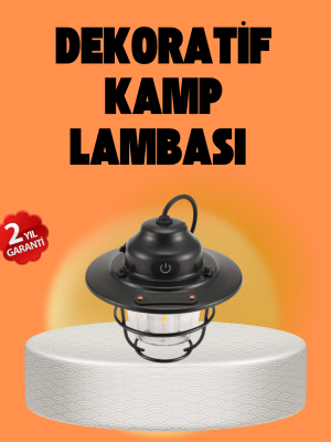 Çam Kozalağı Şekilli Retro Kamp Gece Lambası
