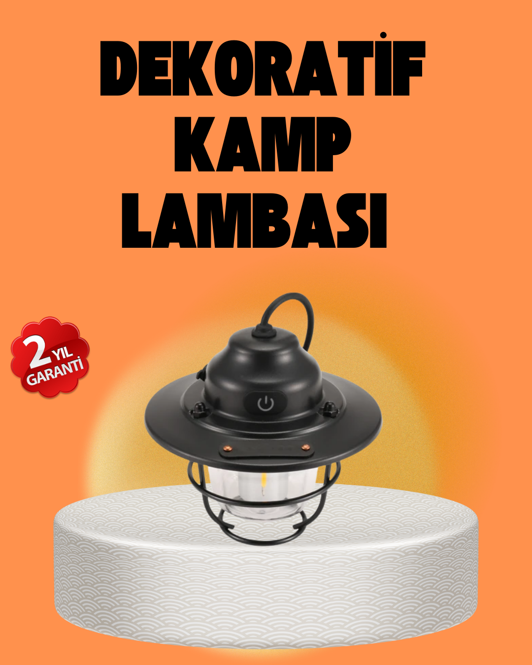 1210205_1-169.png Çam Kozalağı Şekilli Retro Kamp Gece Lambası - Görsel 1