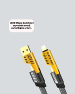 Yüksek Hızlı 65W Güç Çıkışlı Çoklu Cihaz Uyumlu Şarj Kablosu - Görsel 4