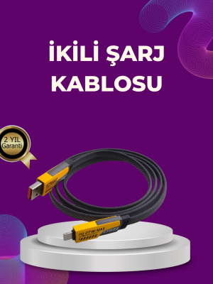 Dayanıklı 4’ü 1 Arada Çok Fonksiyonlu Hızlı Şarj Veri Kablosu