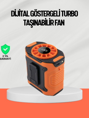 USB Şarjlı Güçlü Hız Ayarlı El ve Bel Fanı