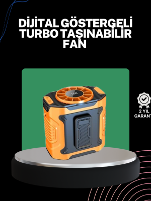 USB Şarjlı Kompakt El ve Boyun Fanı Çok Fonksiyonlu