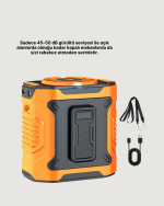 5000mAh Şarjlı Soğutma Fanı Taşınabilir - Görsel 3