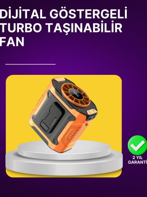100 Kademeli Hız Ayarlı Taşınabilir Bel ve Boyun Fanı