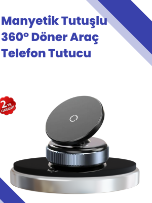 Araç İçi Telefon Tutucu Güçlü Manyetik Vakumlu Model