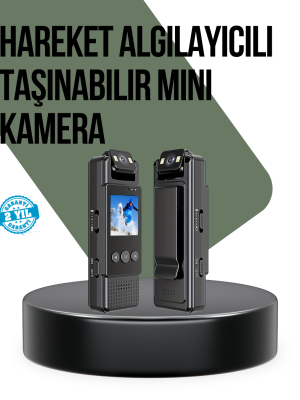 Gece Görüşlü Döngüsel Kayıt Destekli Mini Kamera