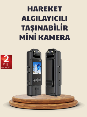 128GB Destekli Hareket Algılamalı Mini Kamera