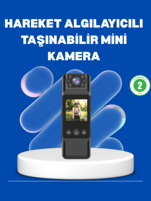 Mini Kamera 1080P Full HD Döner Lens Taşınabilir