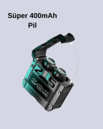 Su Geçirmez Bluetooth Kulak İçi Kablosuz Kulaklık 400mAh Pil - Görsel 5