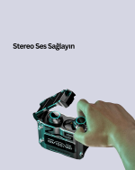 Bluetooth Kulaklık Kablosuz ANC Gürültü Önleyici Stereo Ses - Görsel 2