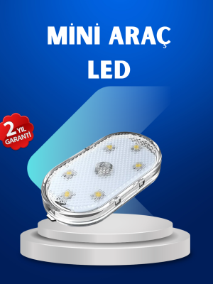 7 Renk Modlu Dokunmatik Sensörlü Mini LED Araç İçi Lamba