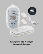 7 Renk Modlu Dokunmatik Sensörlü Mini LED Araç İçi Lamba - Görsel 4