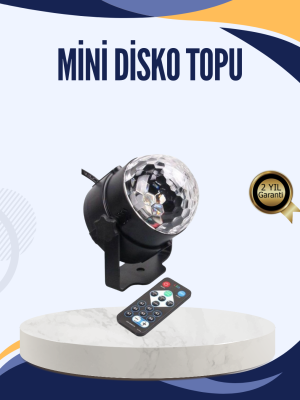 Müzik Sensörlü Renkli LED Parti Işığı