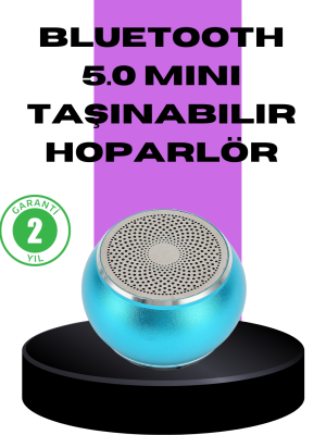 Taşınabilir Mini Bluetooth Hoparlör 9m Menzil Dahili Mikrofon