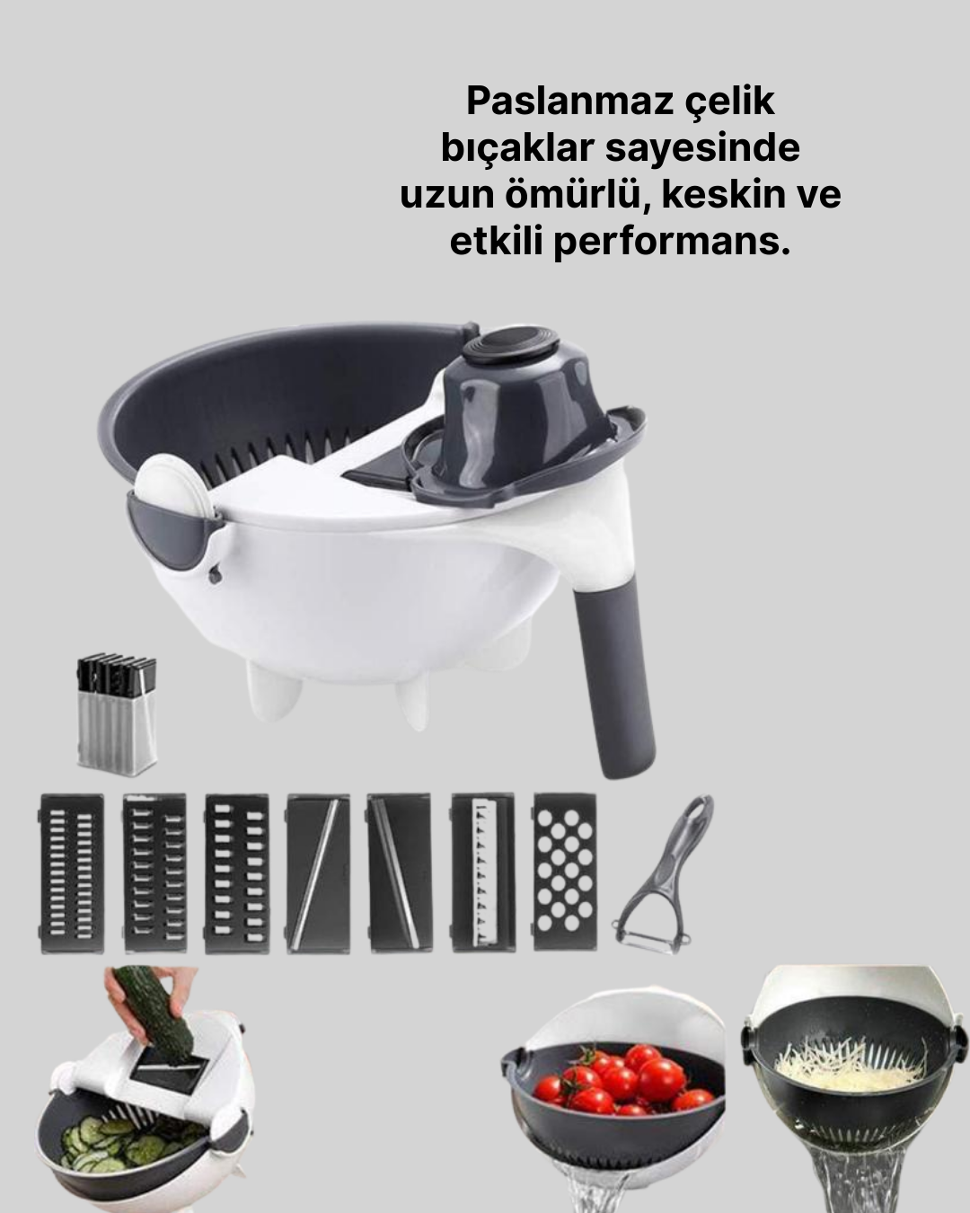 1210273_9-152.png Çok Fonksiyonlu Dilimleyici ve Süzgeçli Mutfak Aparatı - Görsel 3