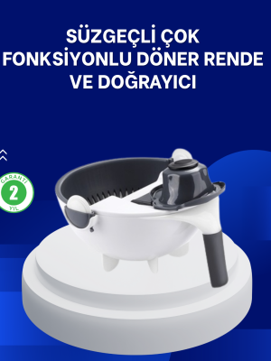 Mutfak İçin Pratik 5 Bıçaklı Rende ve Süzgeç Seti