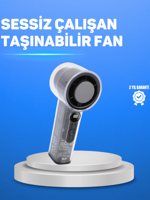 Ultra Sessiz USB Şarjlı Fan | Taşınabilir ve Hafif Tasarım