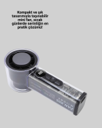Ultra Sessiz USB Şarjlı Fan | Taşınabilir ve Hafif Tasarım - Görsel 5
