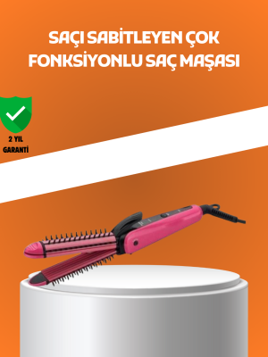 Hızlı Isınan Saç Maşası ve Düzleştirici | Çift Fonksiyonlu