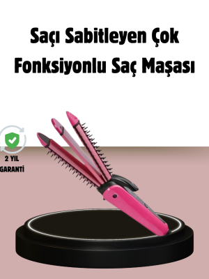 Saç Şekillendirici Maşa ve Düzleştirici 2’si 1 Arada