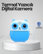 Anında Baskı Yapabilen Çocuk Fotoğraf Makinesi Hafıza Kart Destekli