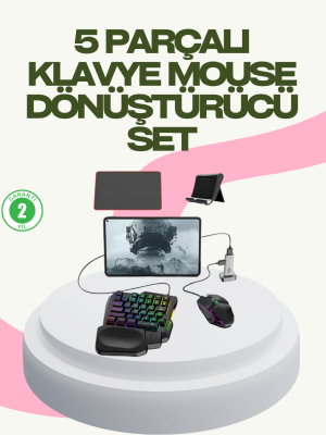 Rekabetçi Mobil Oyun Aksesuarı | Klavye + Mouse + Hızlı Dönüştürücü